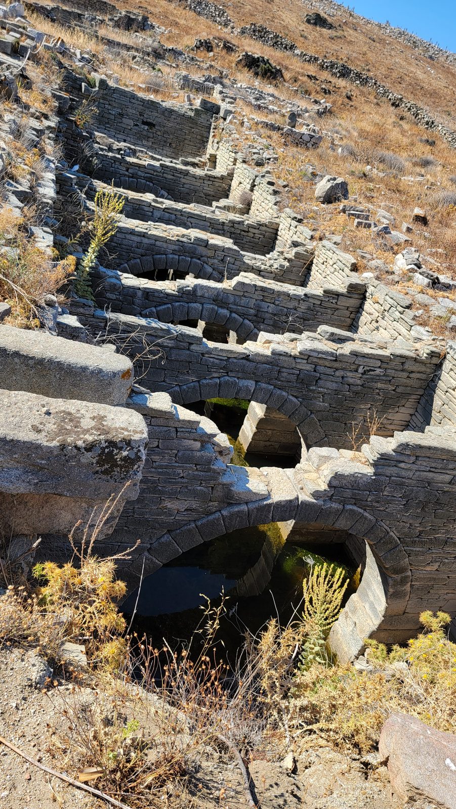 Old stone steps on Delos