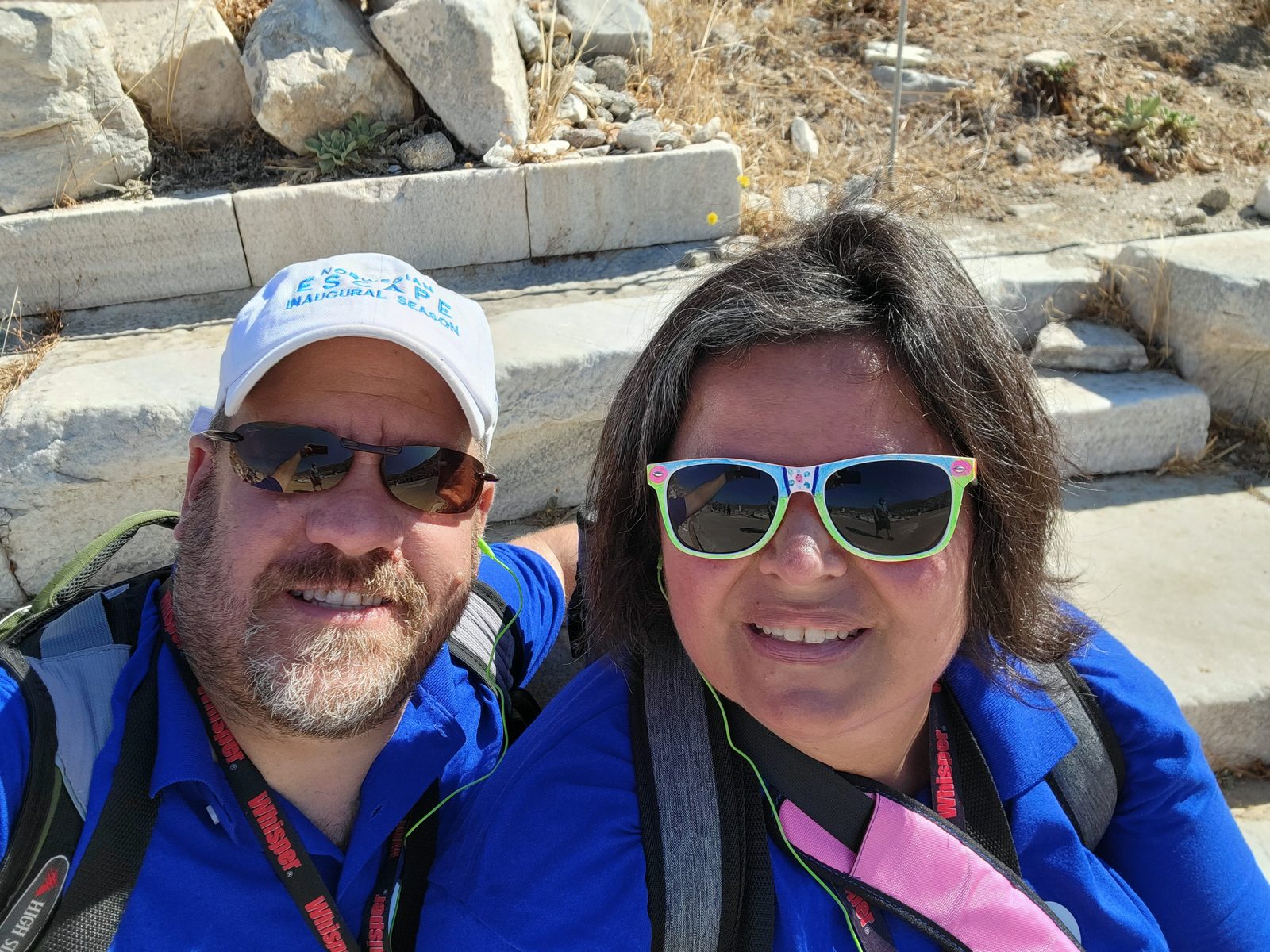Kathy and me on Delos