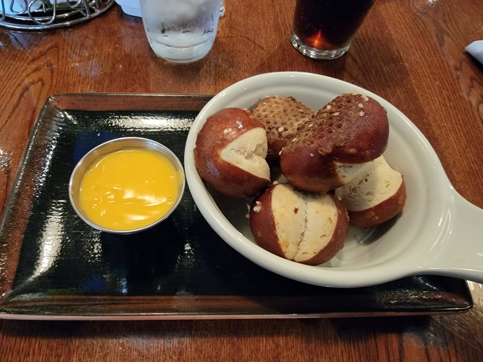 Pretzel bites with Thomas at O'Sheehan's