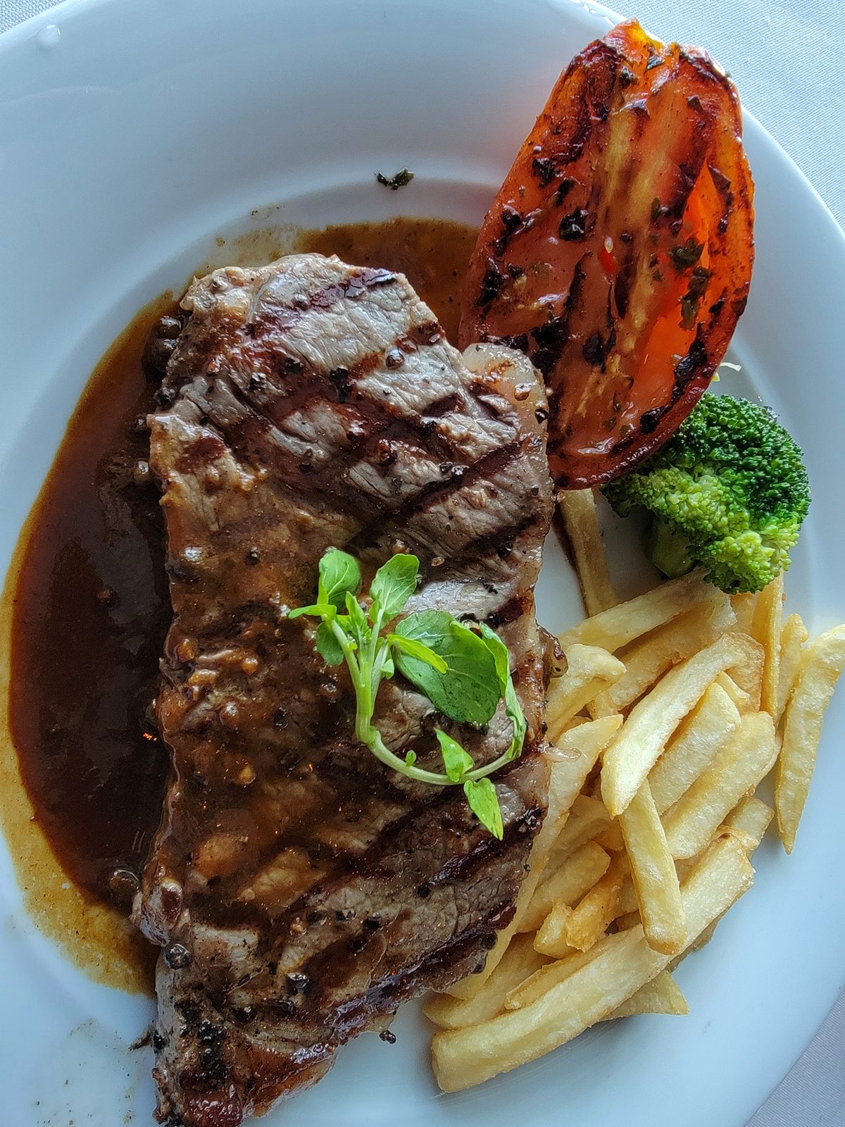 Steak dinner on our sea day
