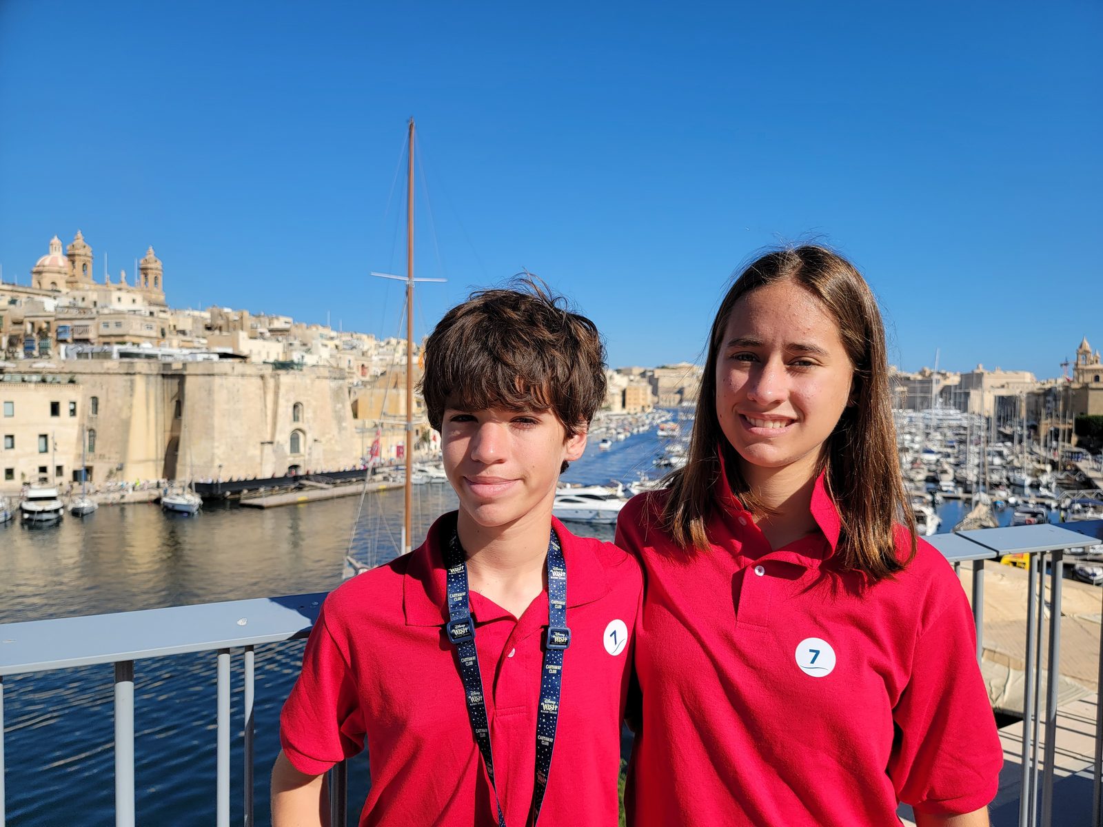 Thomas and Lisa on the Birgu waterfront