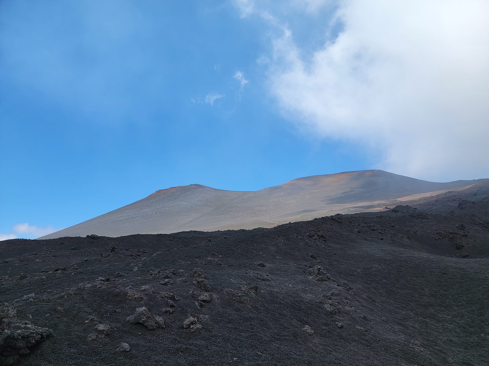 The black slopes of Mount Etna