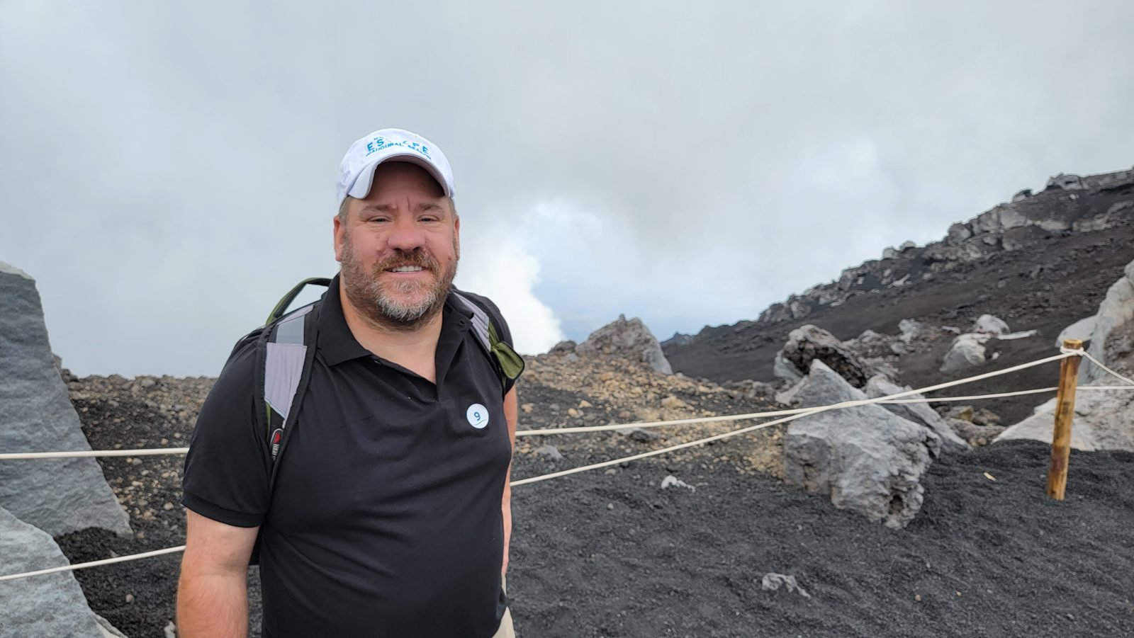 Michael on Mount Etna
