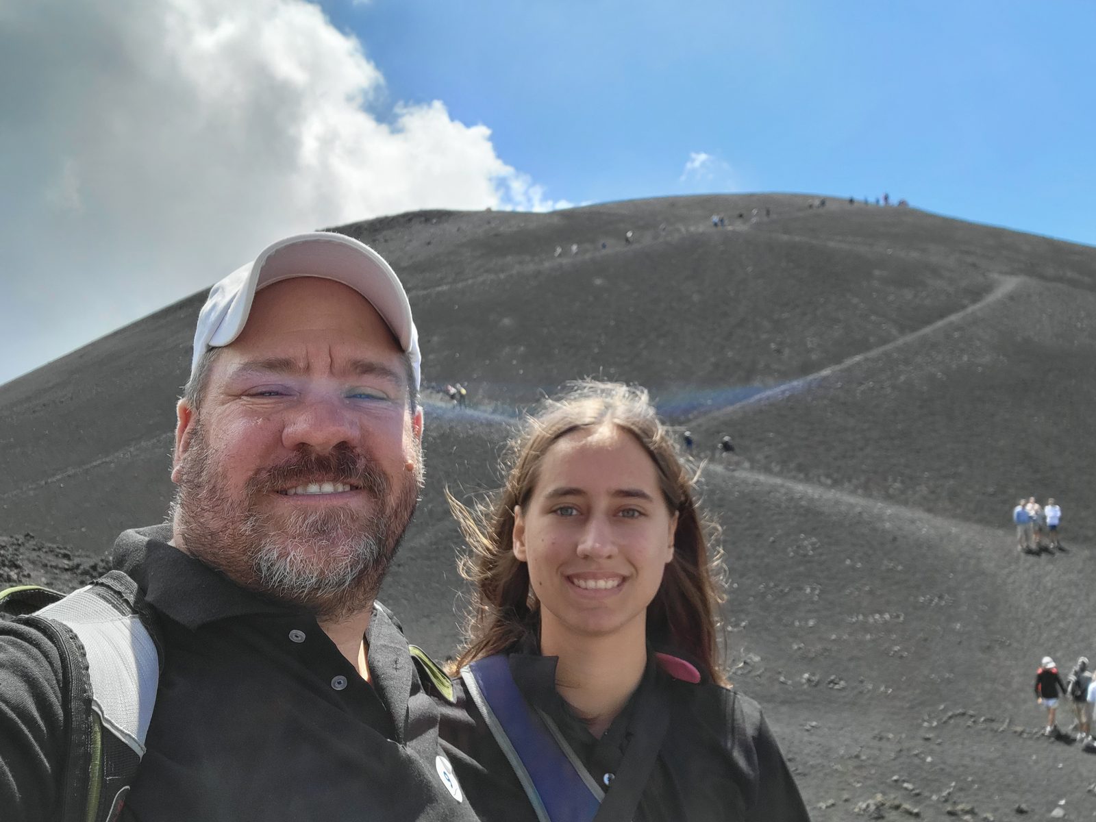 Lisa and me on Mount Etna