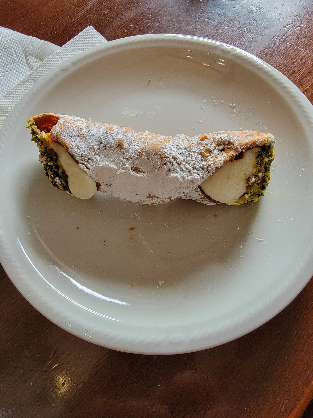 A cannoli after Mount Etna