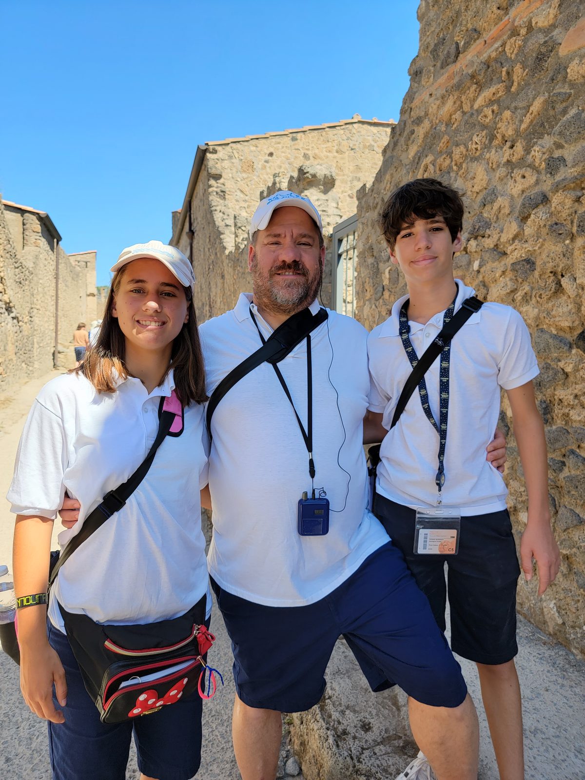Lisa, Thomas and me in the ruins