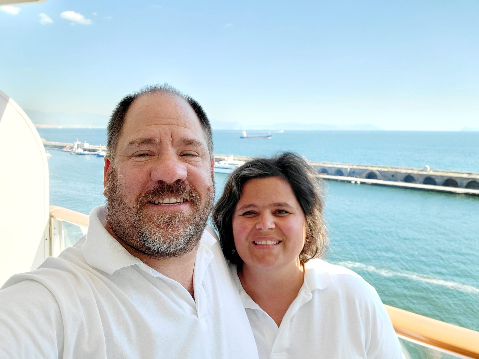 Kathy and me as we left Naples