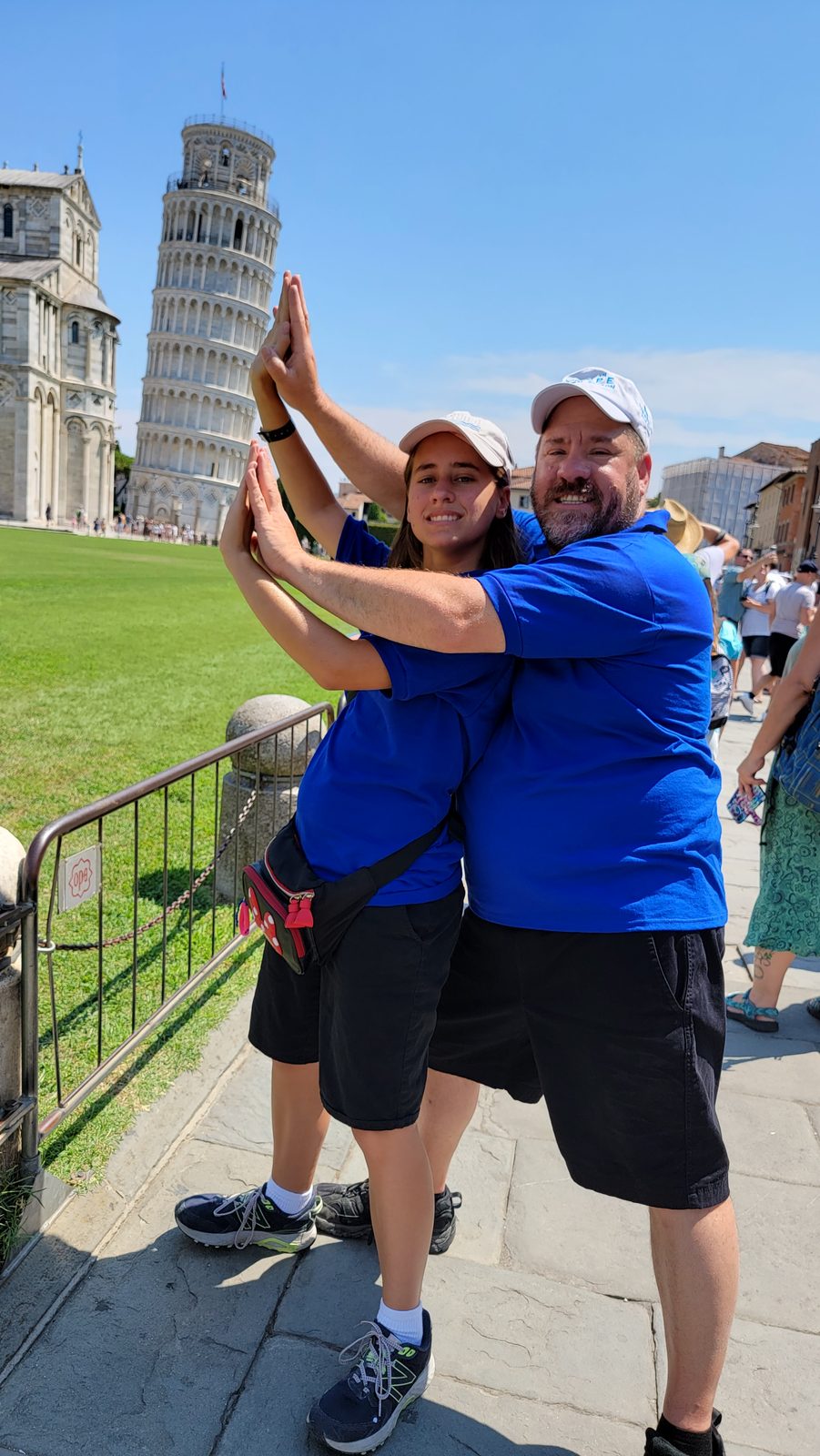 Lisa and Michael at the Leaning Tower