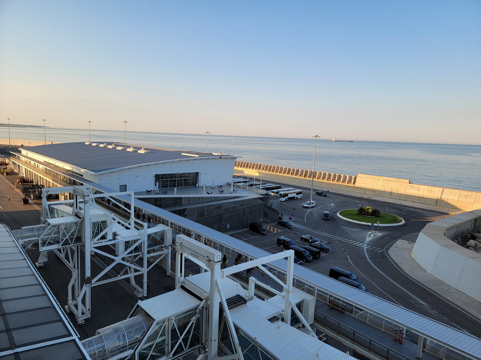The Civitavecchia terminal from the ship on our last morning