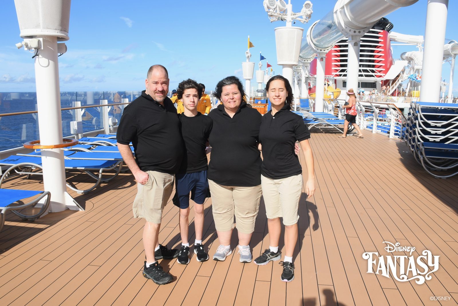 All four of us on deck this morning