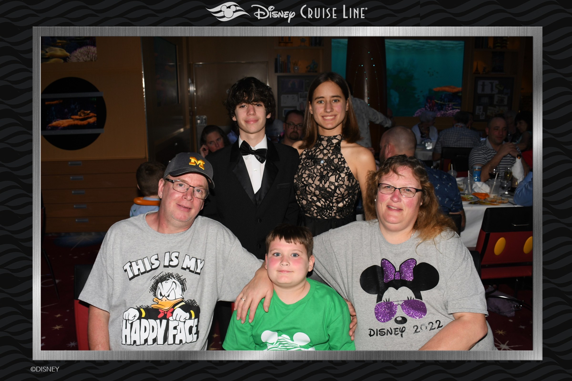 Dinner with Dan, Colin, and Kim on formal night
