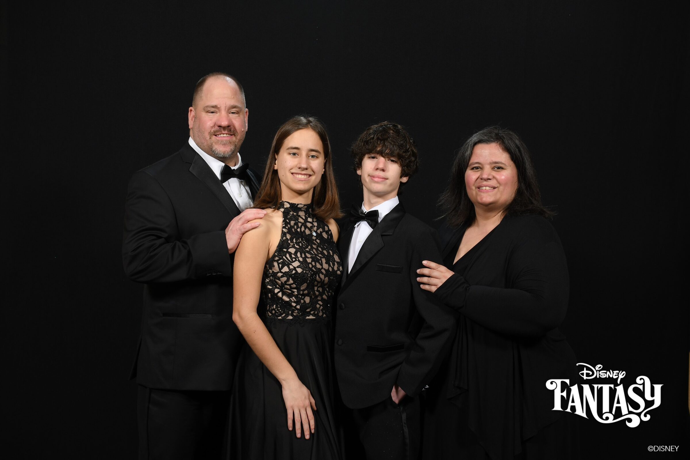Formal night portrait, our first aboard the Fantasy