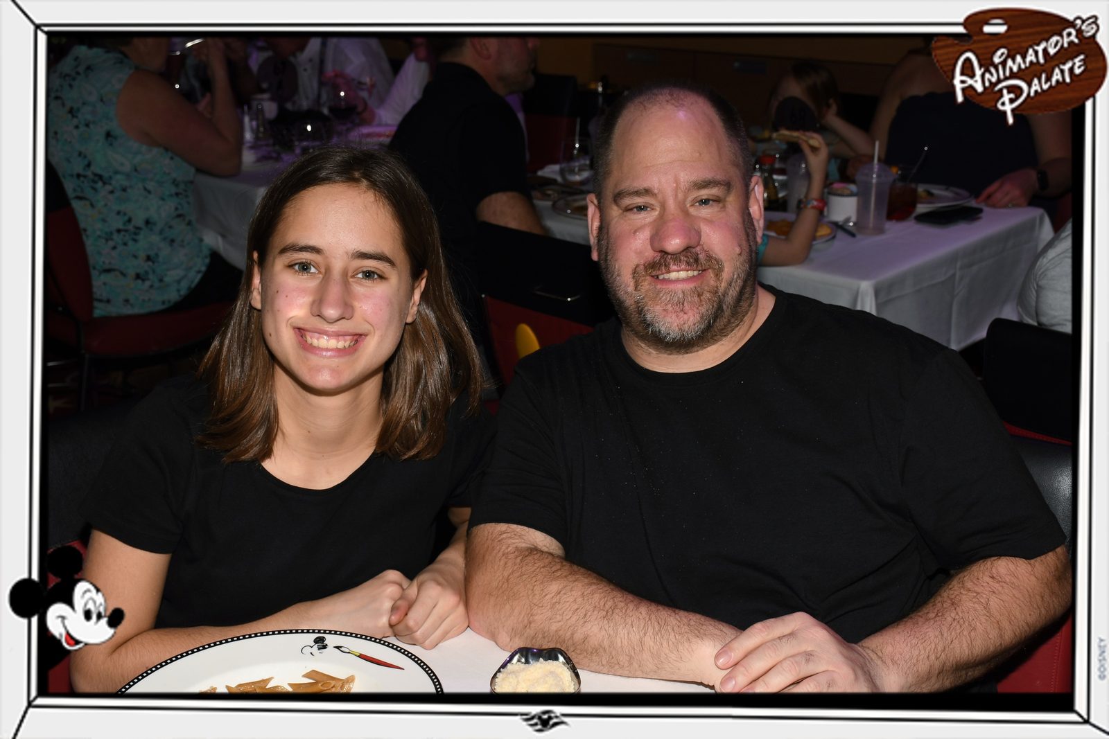 Lisa and me at dinner at Animator's Palate