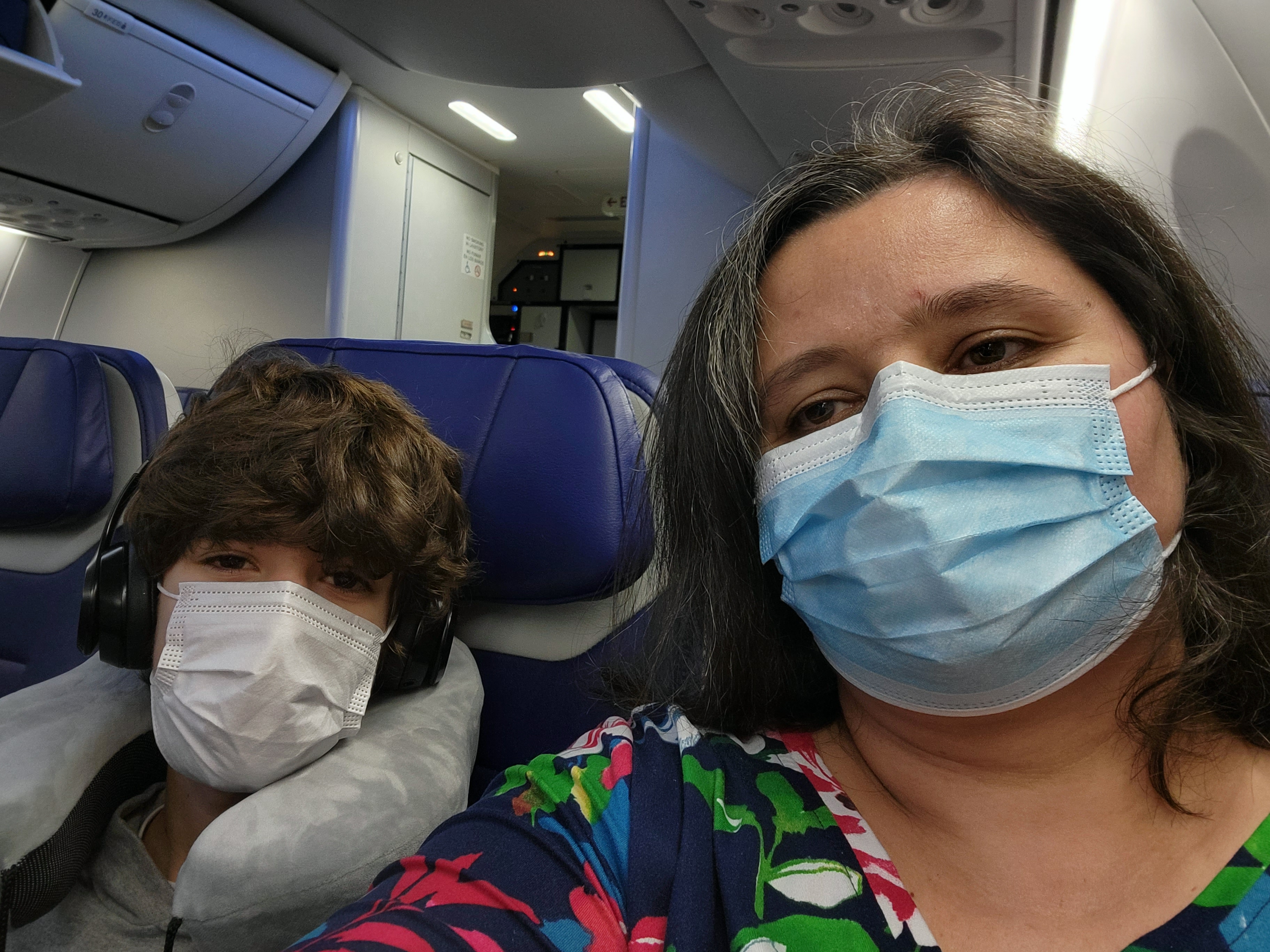 Ready for our late night flight to Orlando