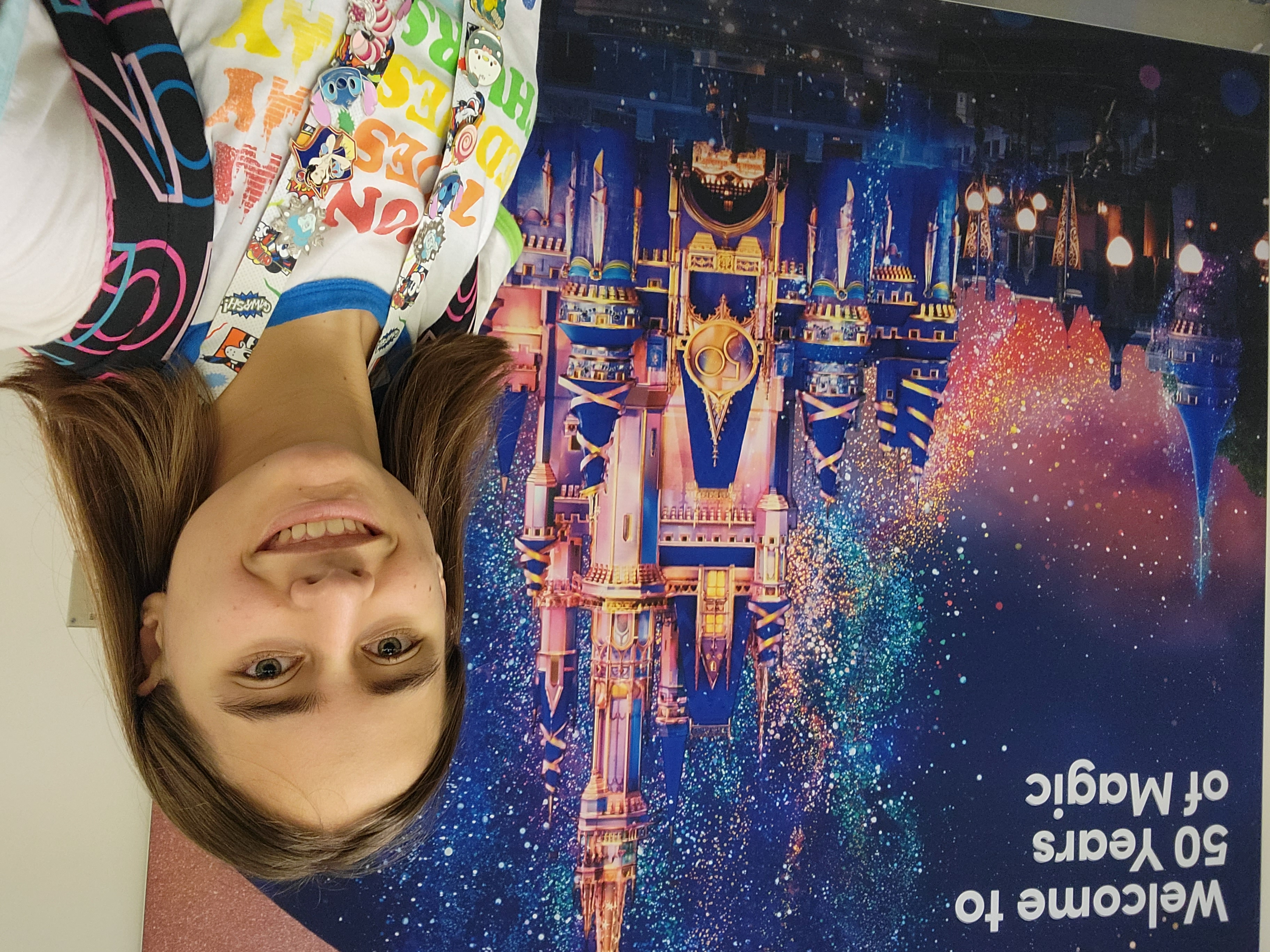 Lisa at the Fifty Years of Magic sign