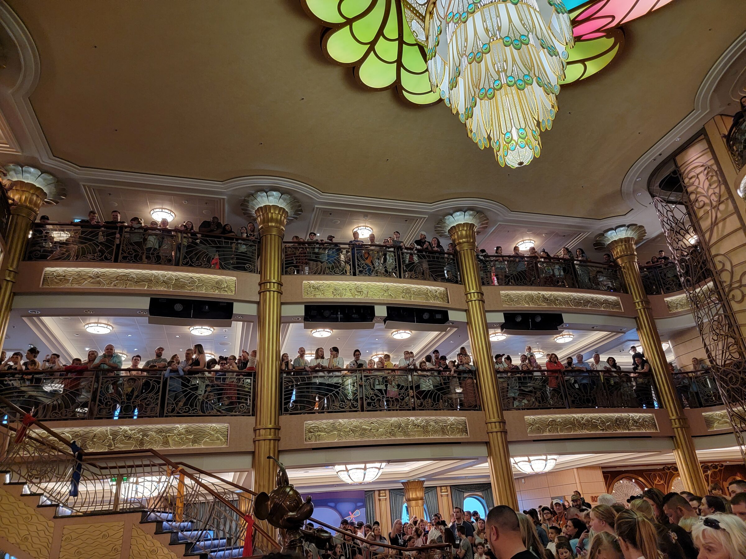 The Sailing Away deck party was moved inside.