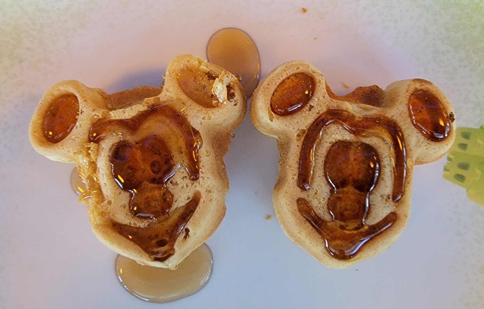 Mickey waffles for breakfast