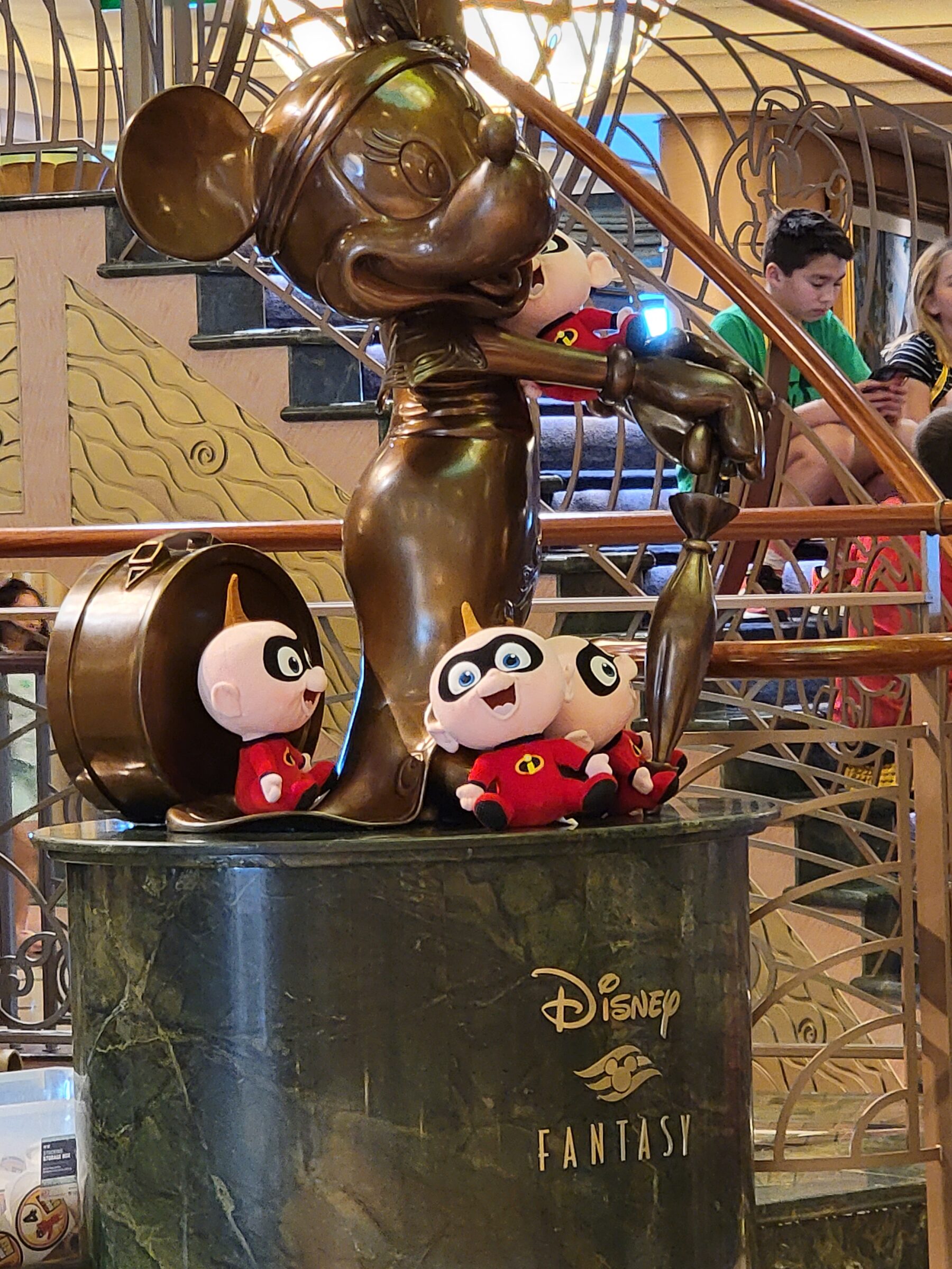 The Mickey statue picked up a couple of Jack-Jack toys