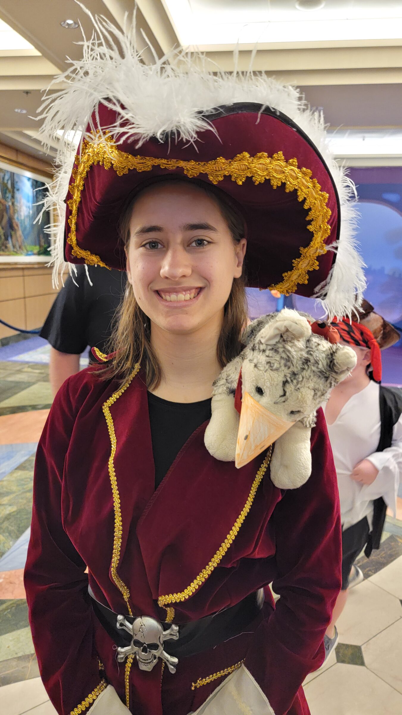 Lisa ready for Pirate Night, Bob along too