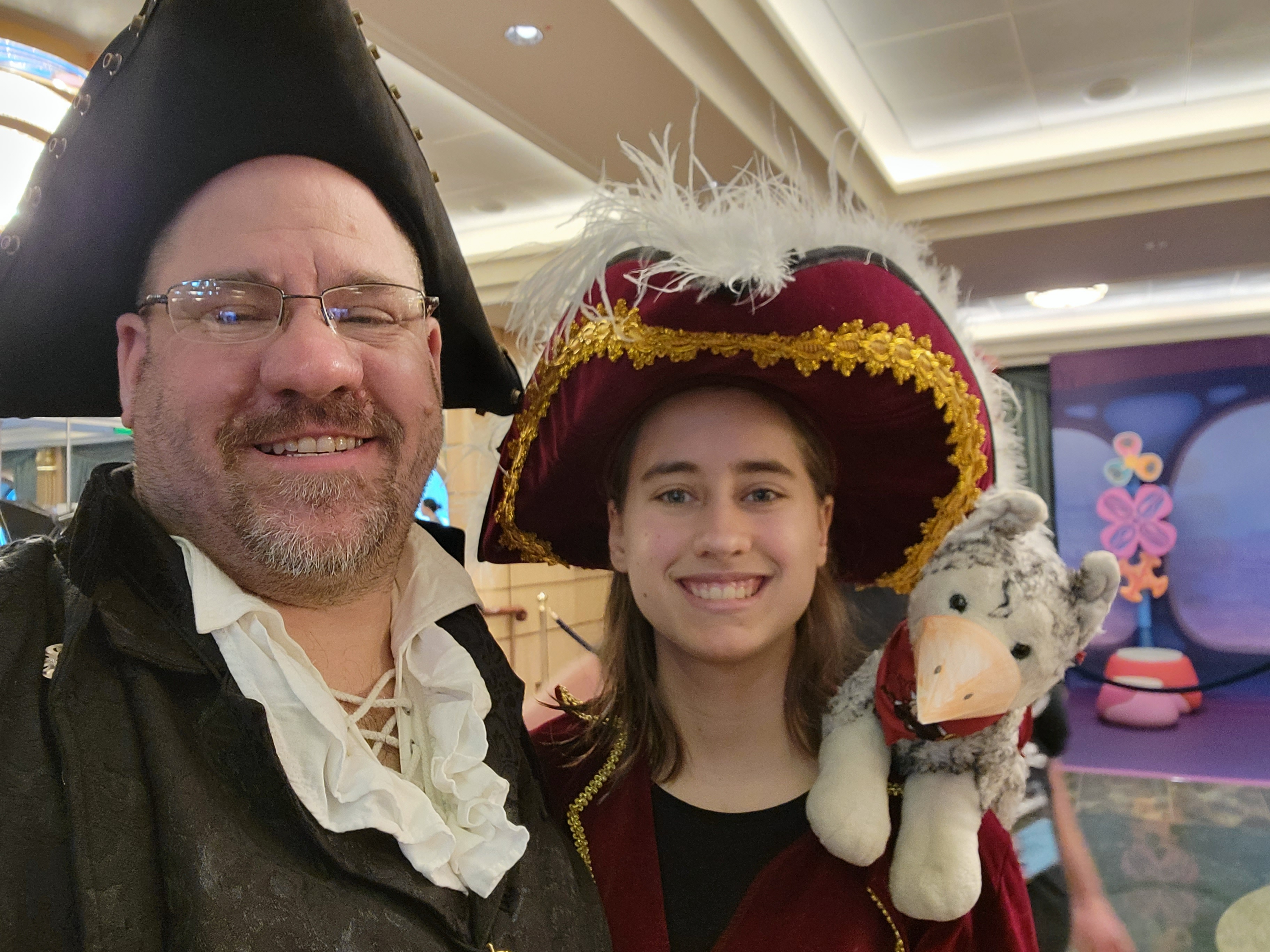 Lisa and me, dressed as pirates