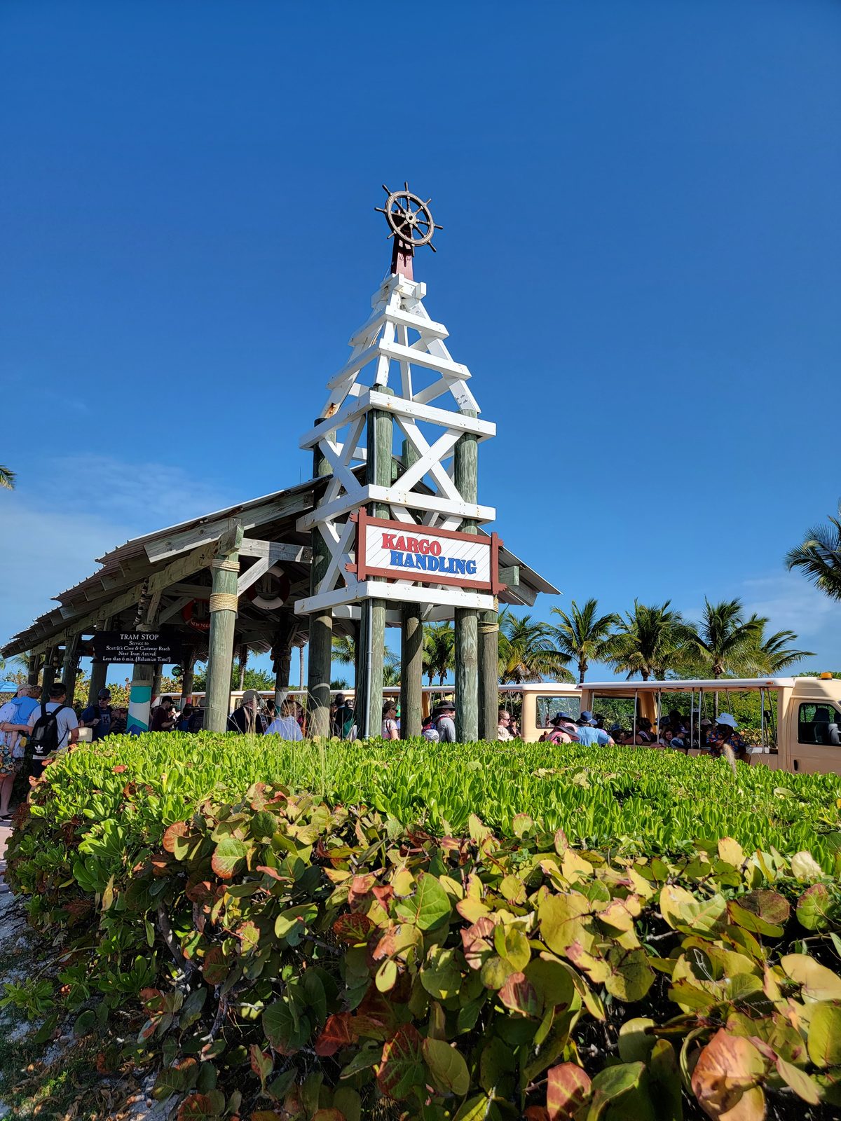The Kargo Handling tower at Castaway Cay