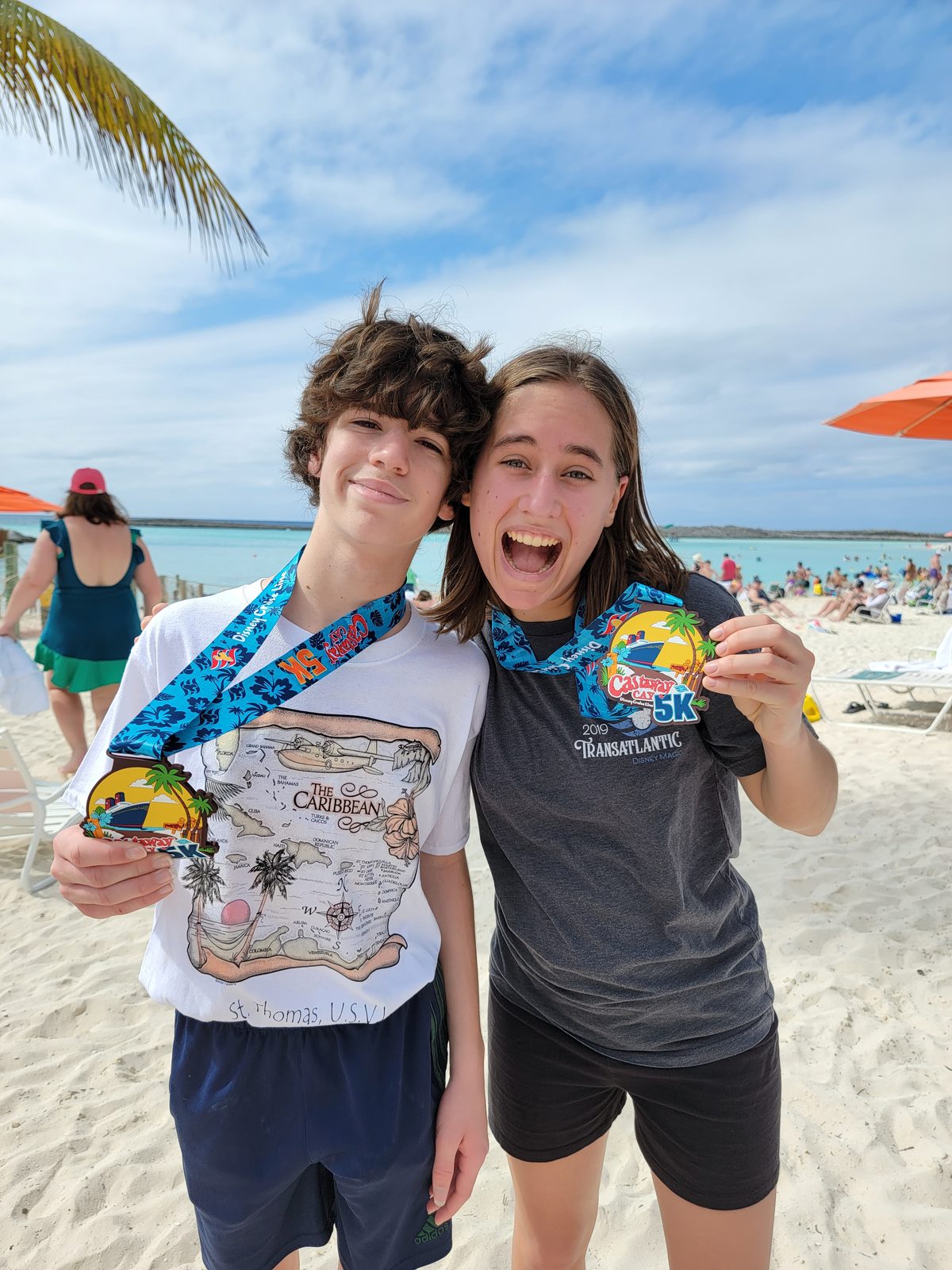 Thomas and Lisa after the Castaway Cay 5K
