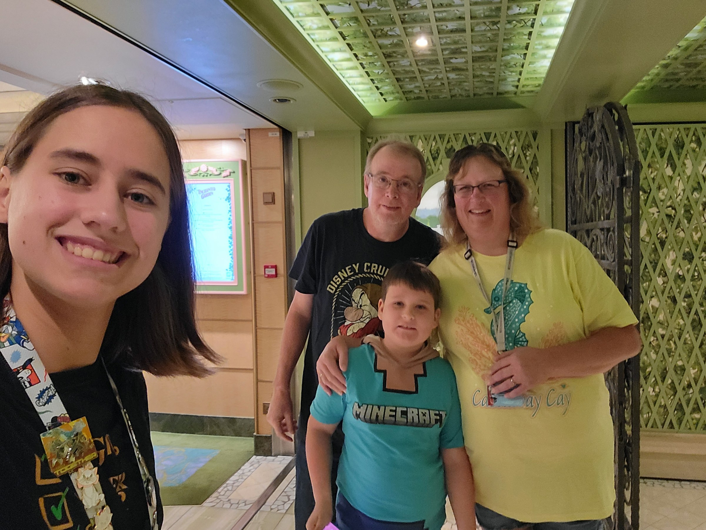 Lisa's selfie with Dan, Kim, and Colin