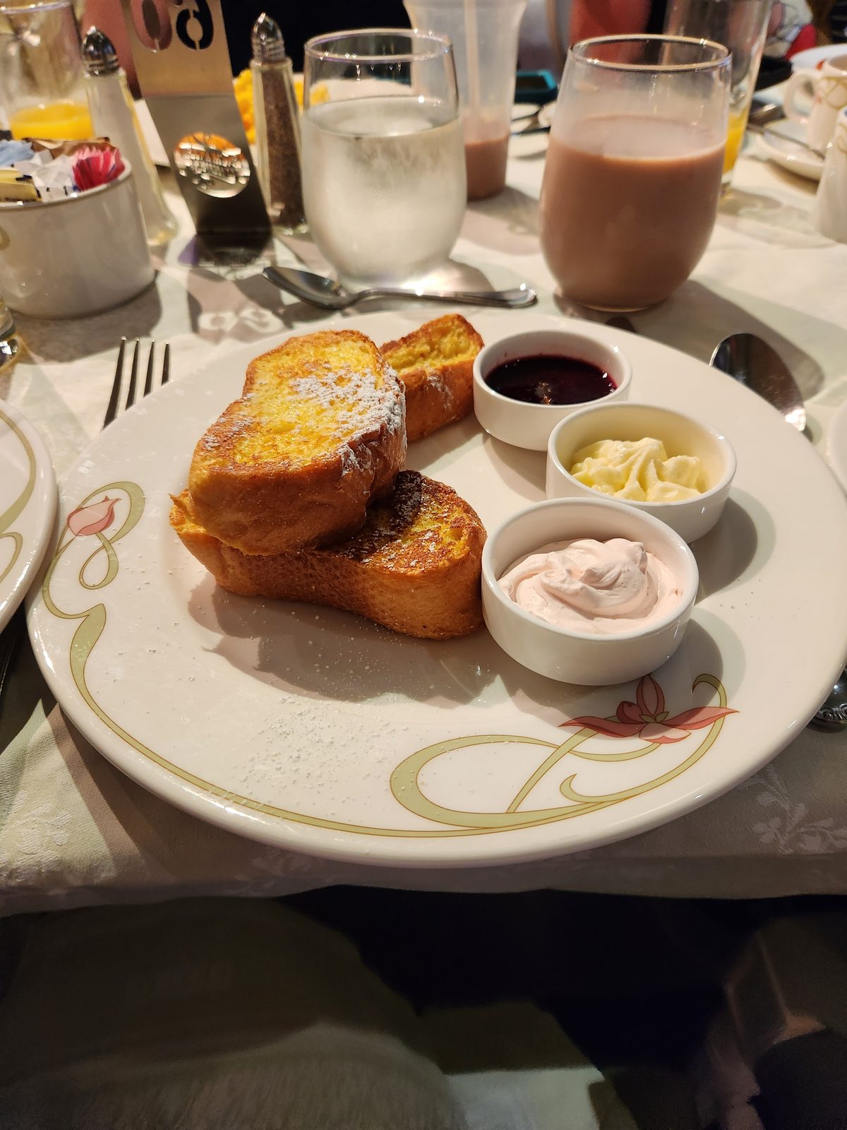 French toast for our last breakfast aboard