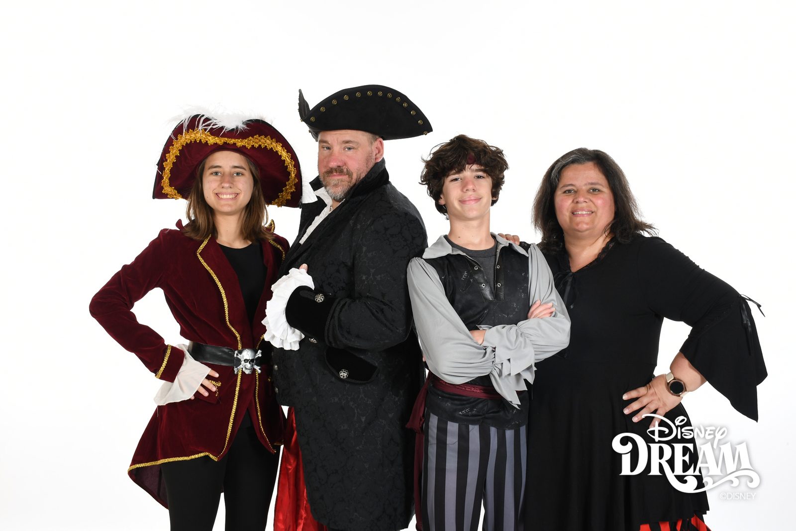 Dressed up together for Pirate Night