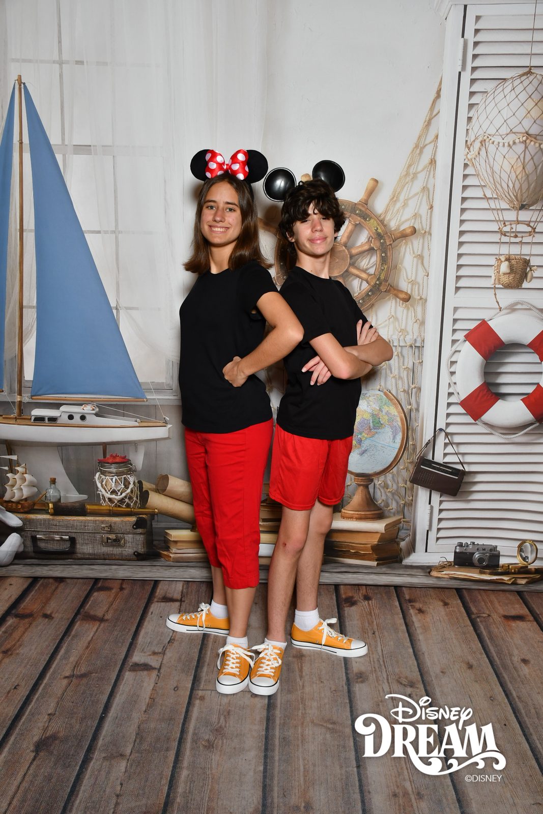 Lisa and Thomas ready for a nautical photo op