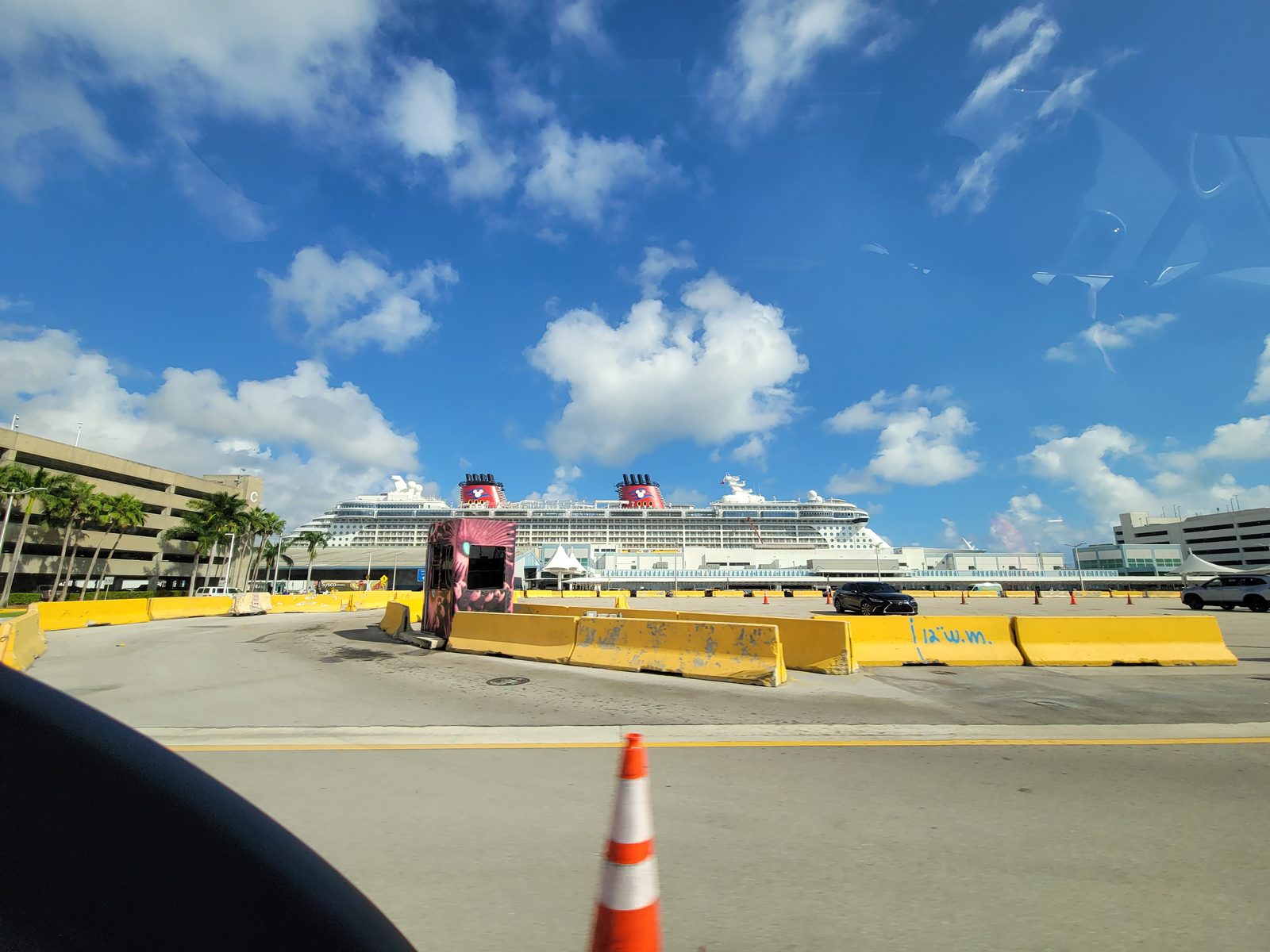 The Dream in sight at the Miami terminal
