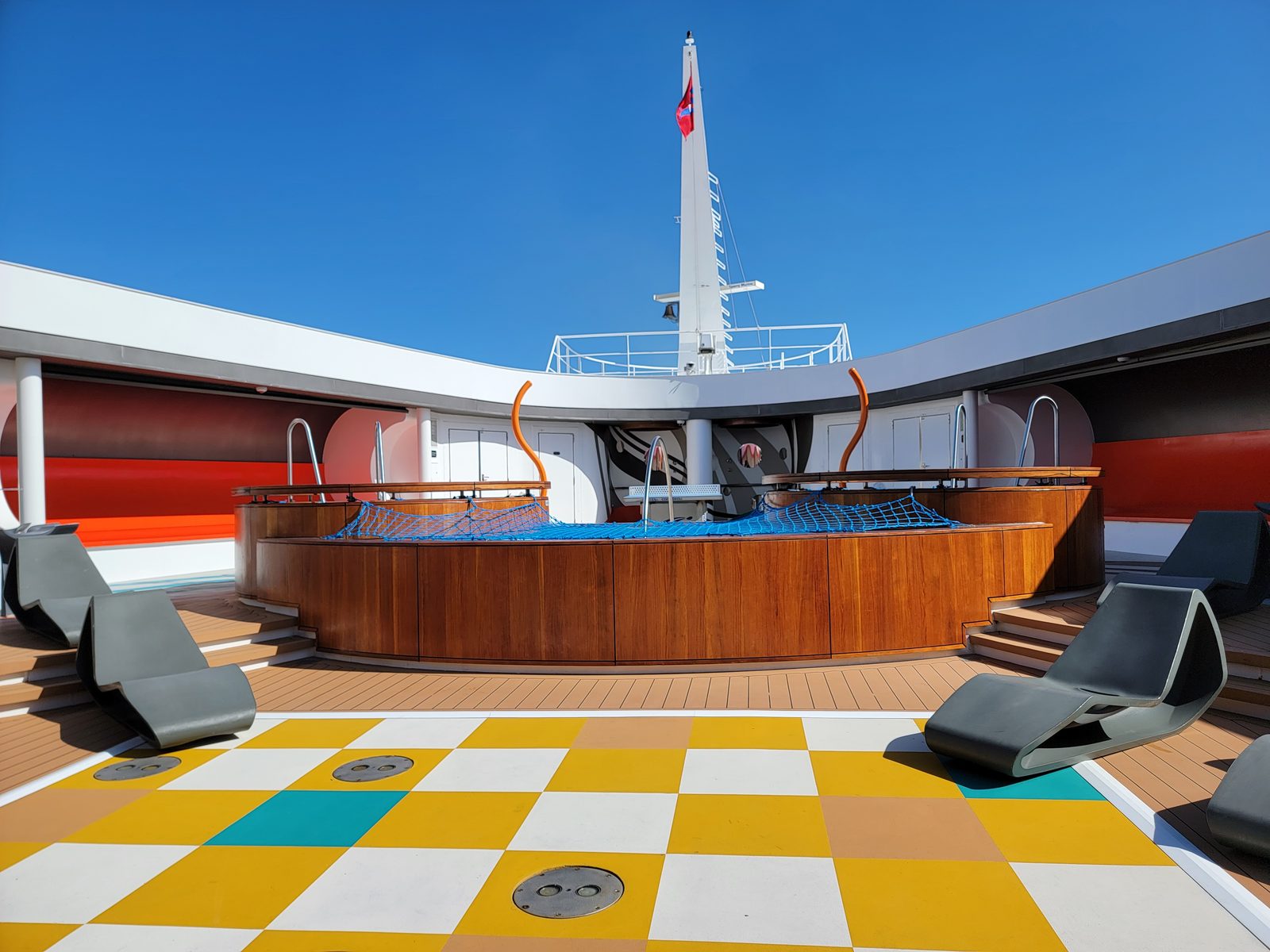 Up on deck on the Dream before sailing from Miami