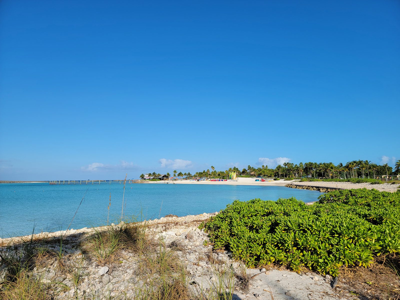 Our Tuesday morning view at Castaway Cay