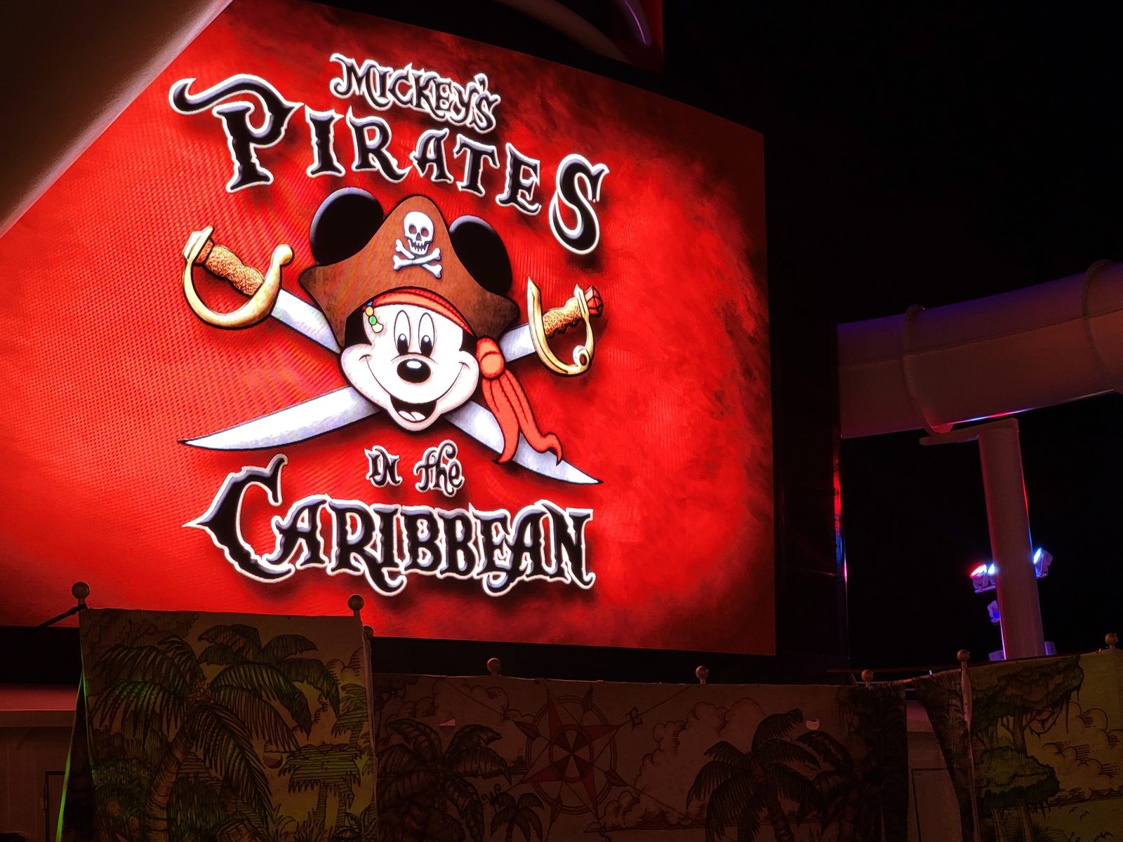 The Mickey's Pirates in the Caribbean sign