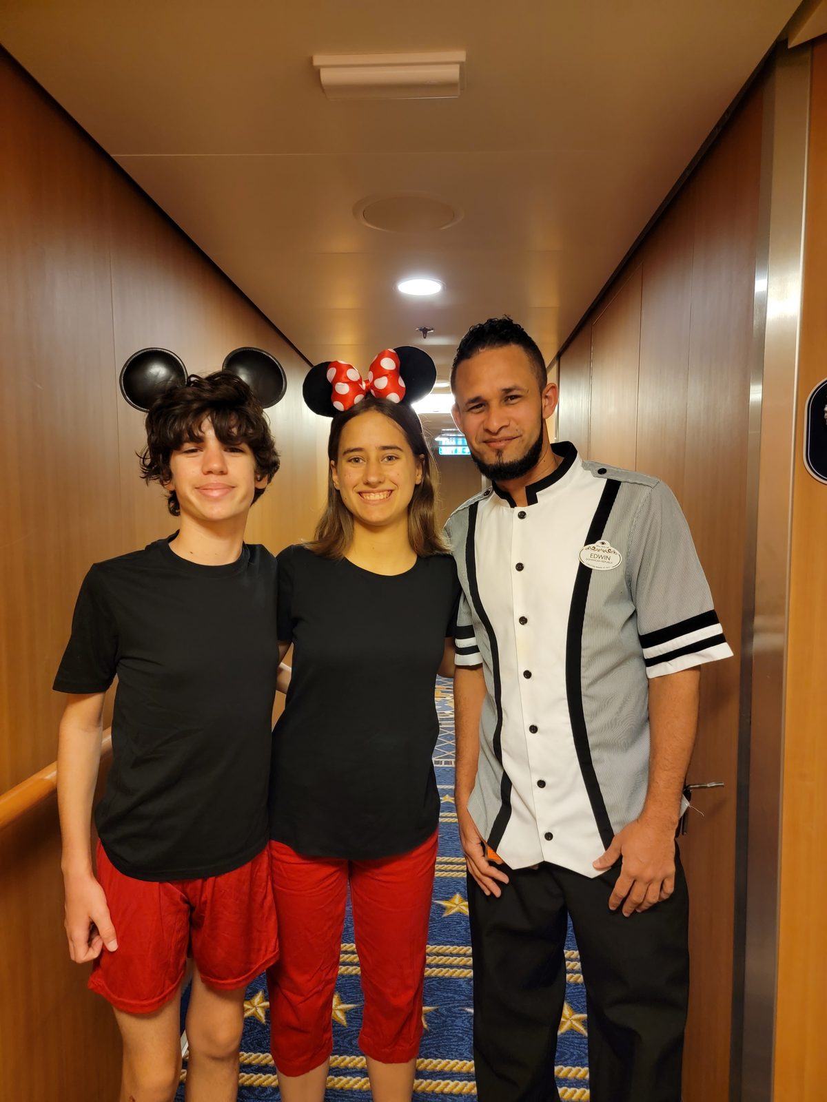 Thomas and Lisa with Edwin, Eddisson's brother, on the Dream
