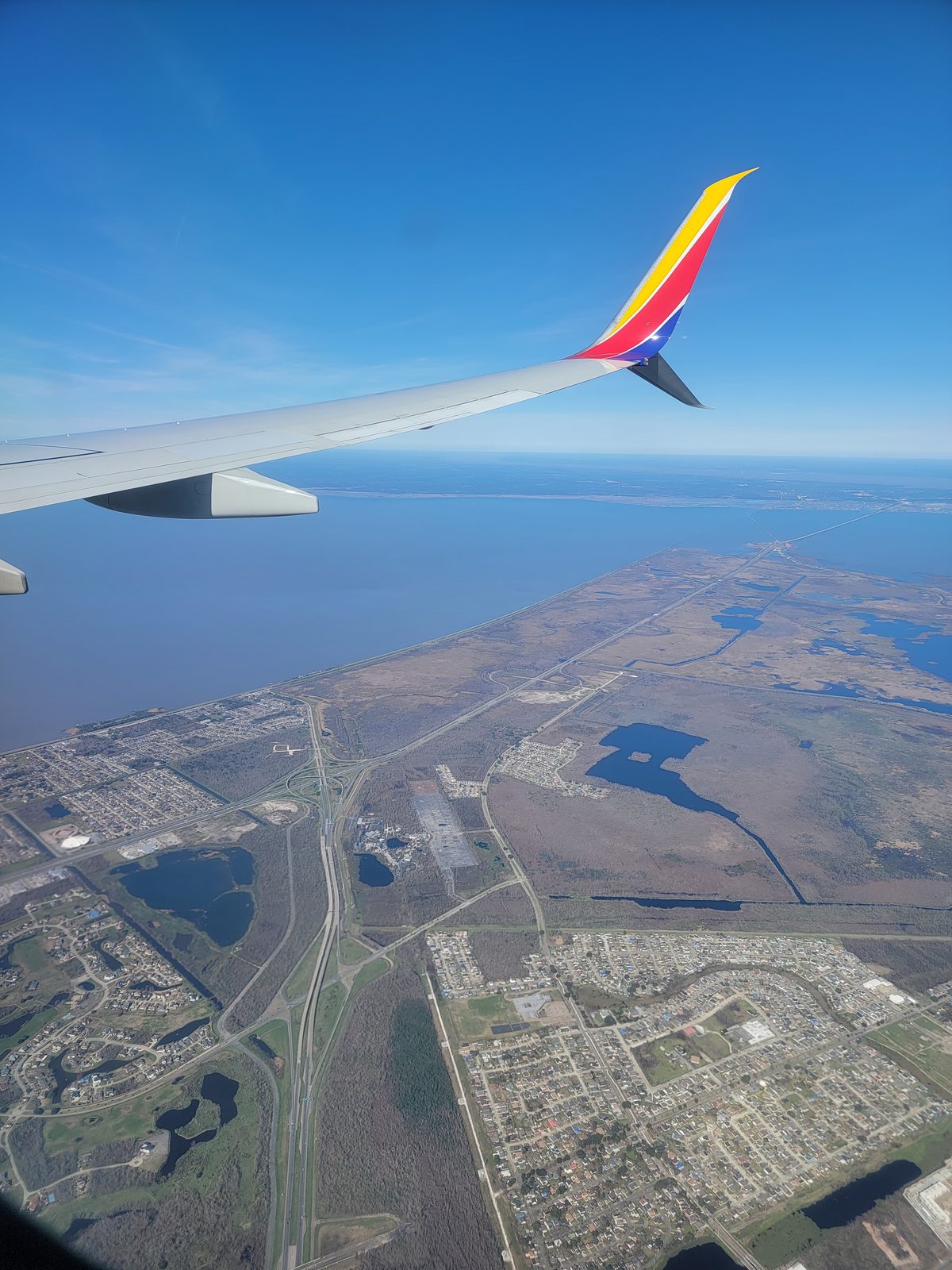 Coming into New Orleans on our way home