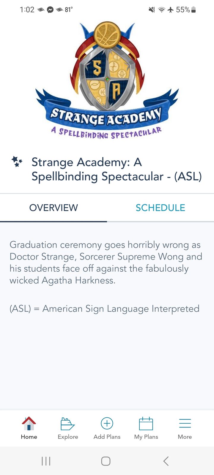 Lisa's ASL-interpreted Strange Academy show