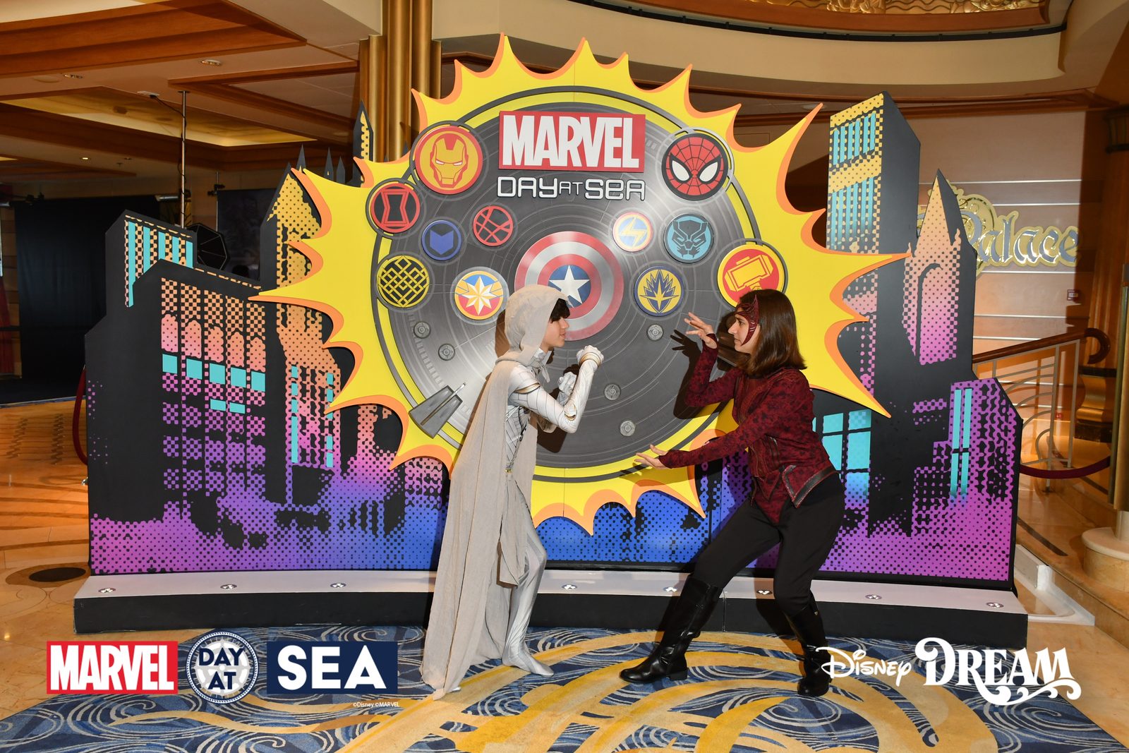 Lisa as Scarlet Witch, mid battle pose