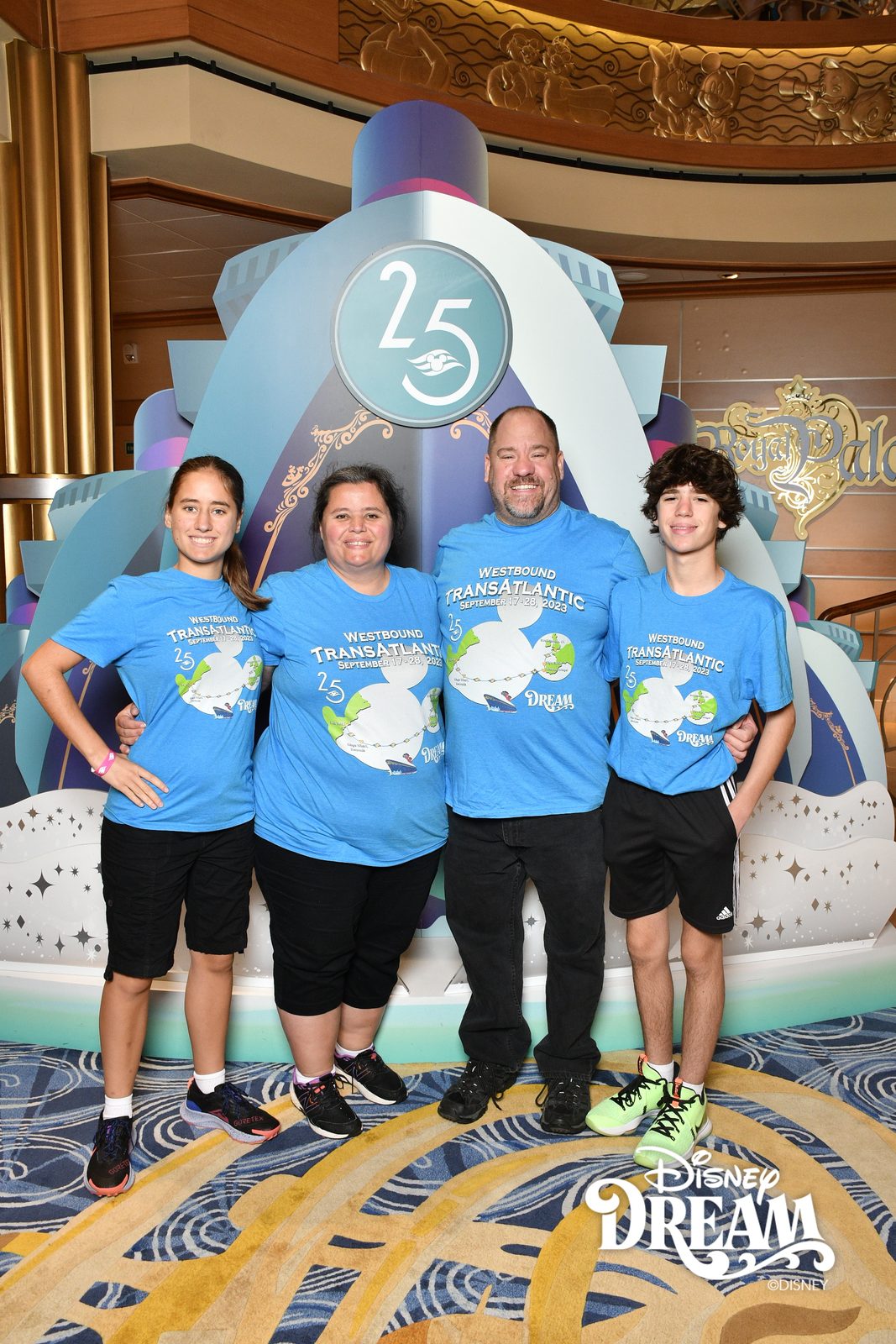 All of us at the 25th anniversary sign