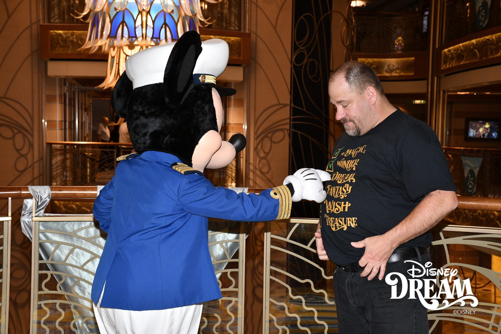 Me and Captain Mickey at the railing