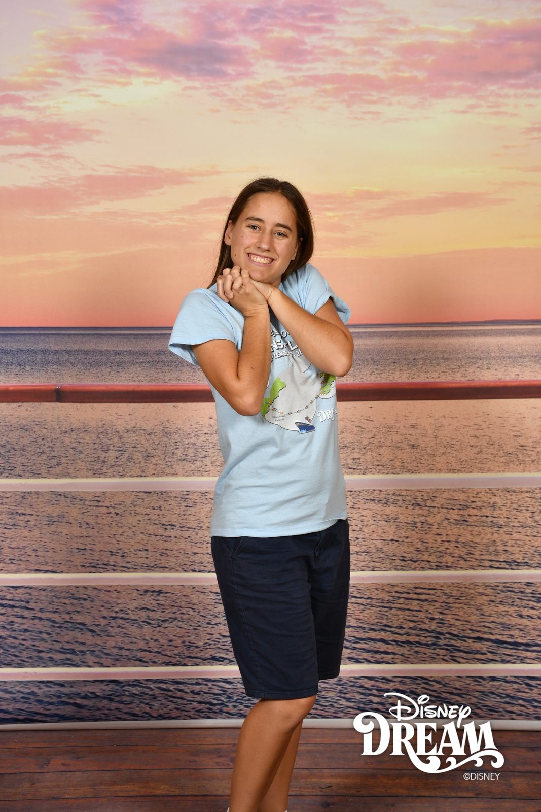 Lisa's sunset backdrop photo from picture day