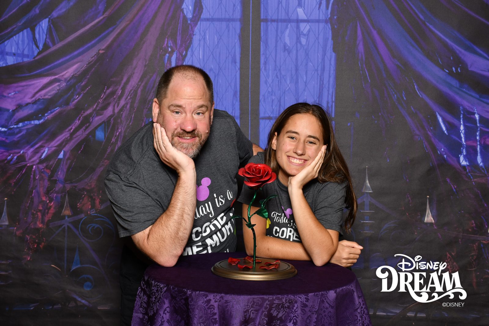 Lisa and me play along at the enchanted rose
