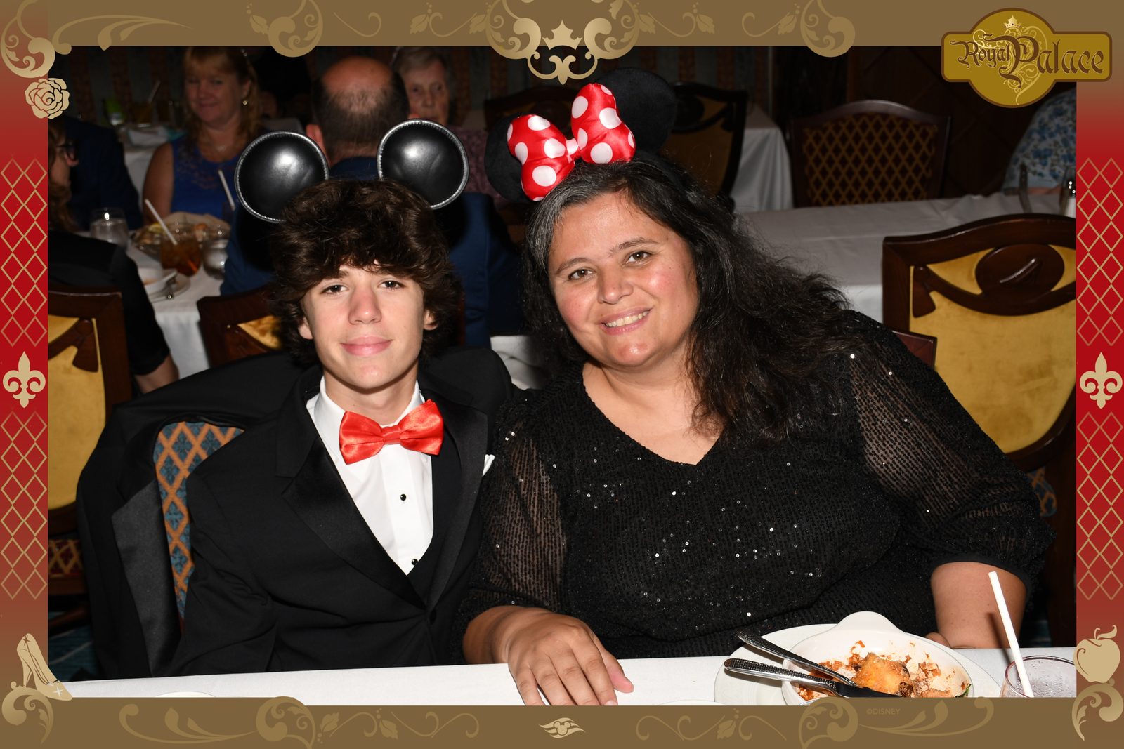 Thomas and Kathy at dinner in the Royal Palace