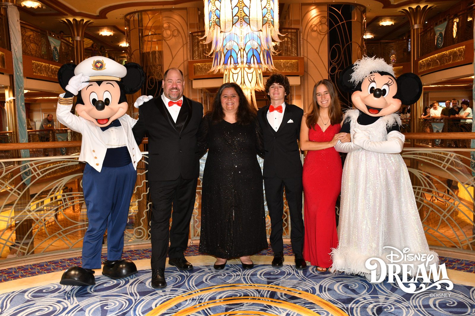 Formal portraits with Mickey and Minnie