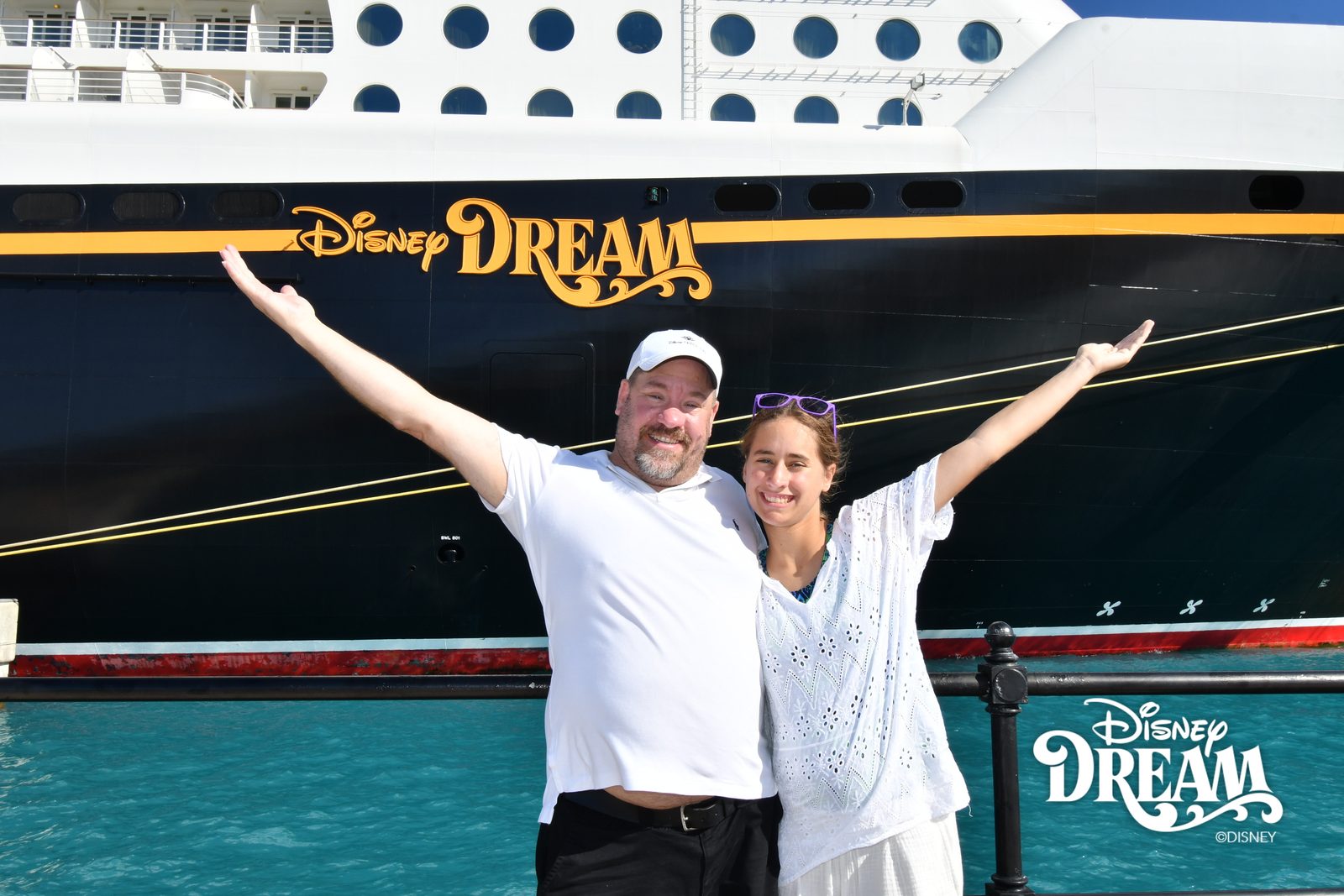 Lisa and me, back aboard
