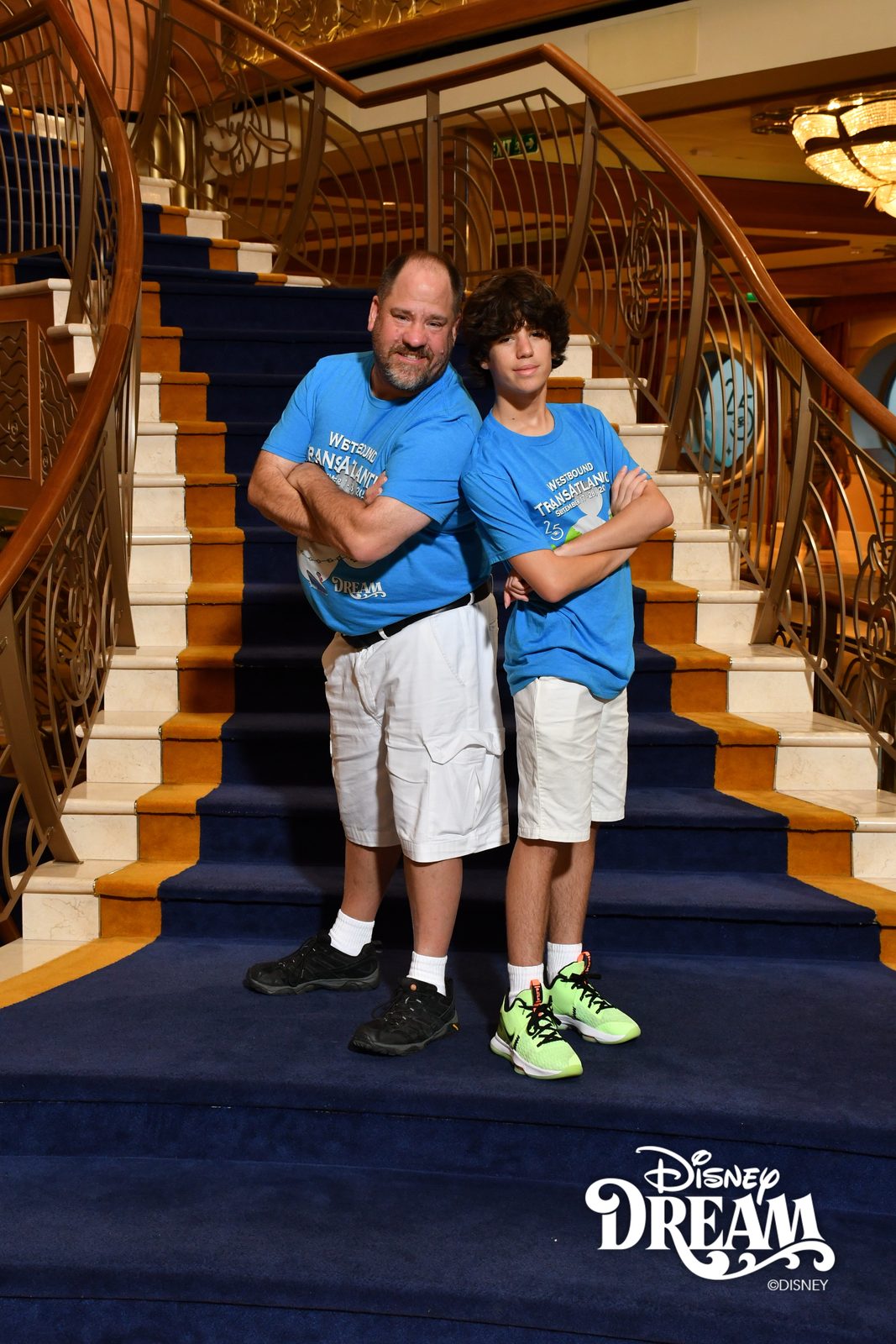 Thomas and me on the staircase