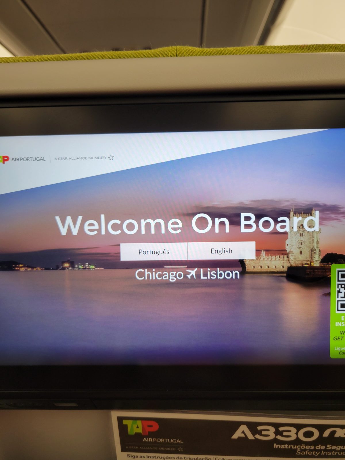 Welcome aboard, Chicago to Lisbon