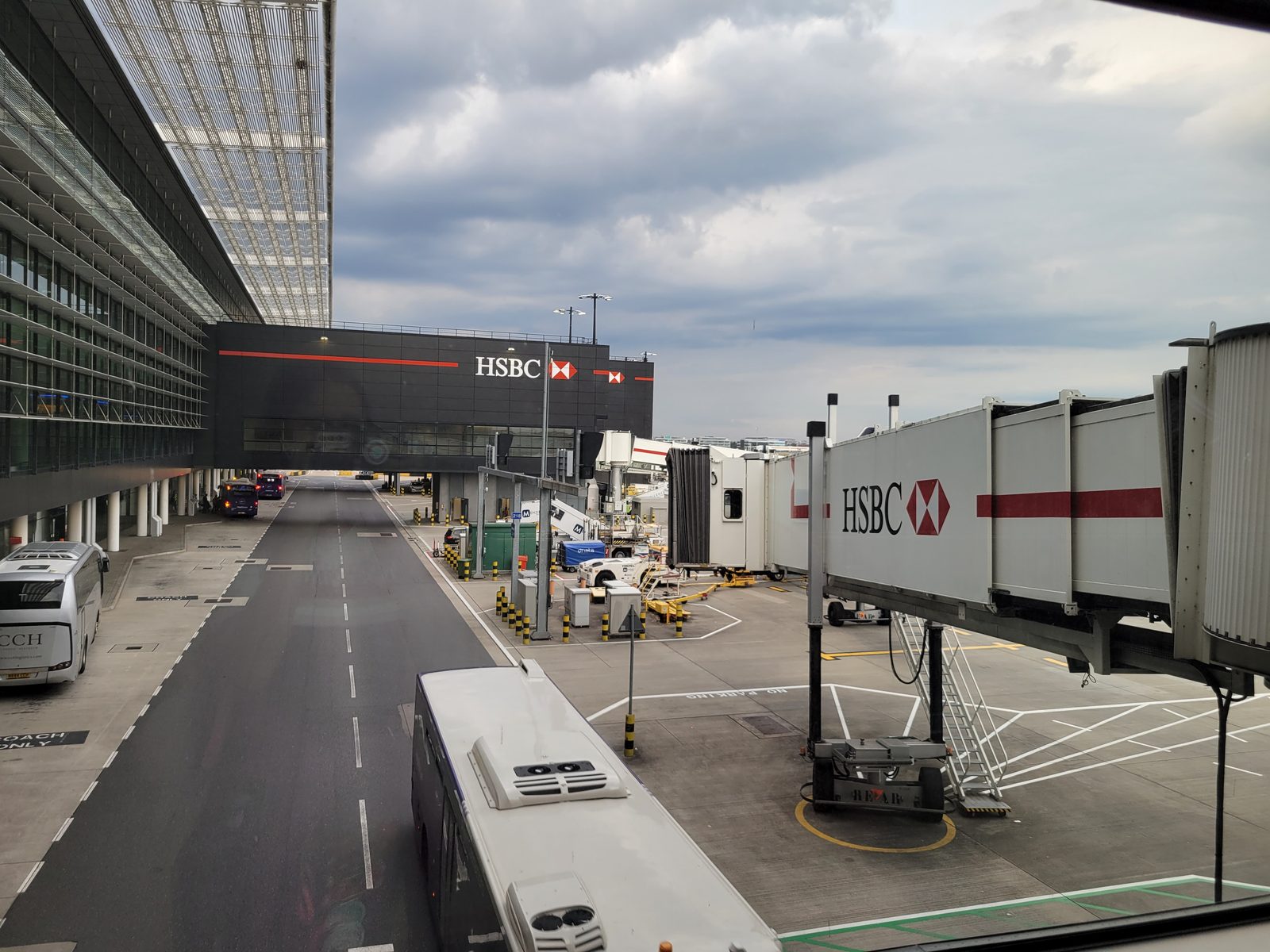 Heathrow's terminal as we taxied in