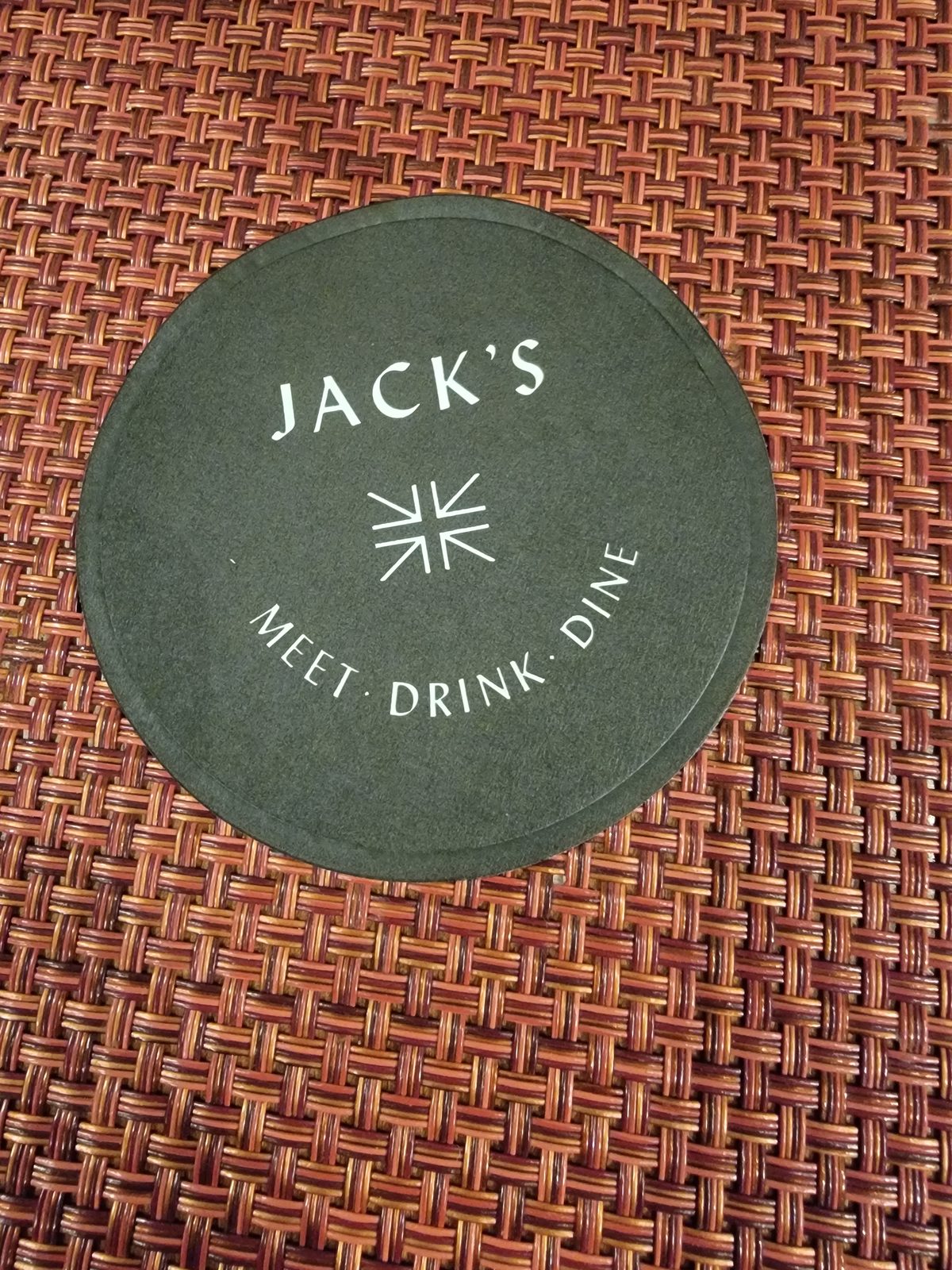 Jack's, dinner near our London hotel