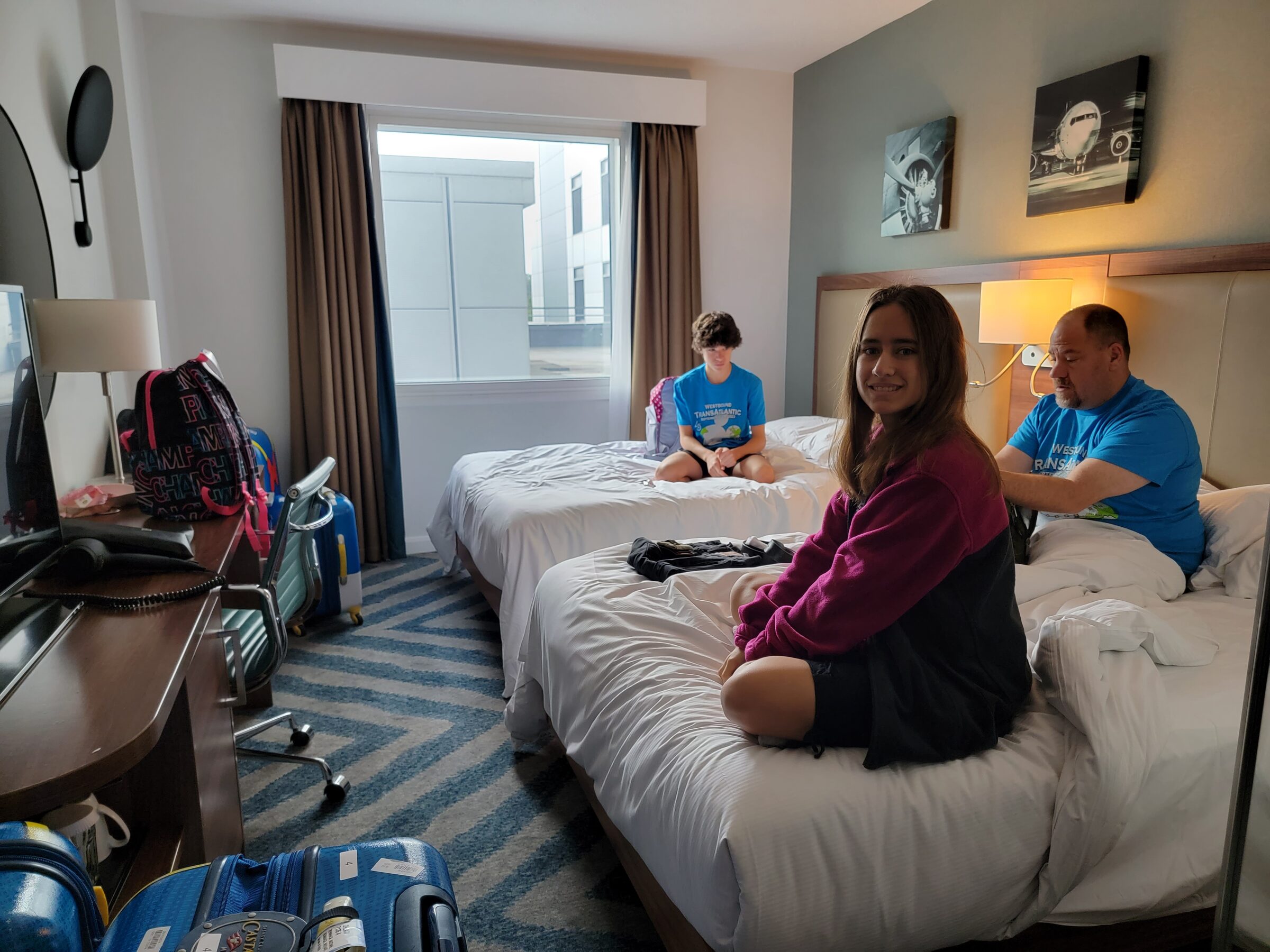 Lisa, Kathy and me at our London hotel